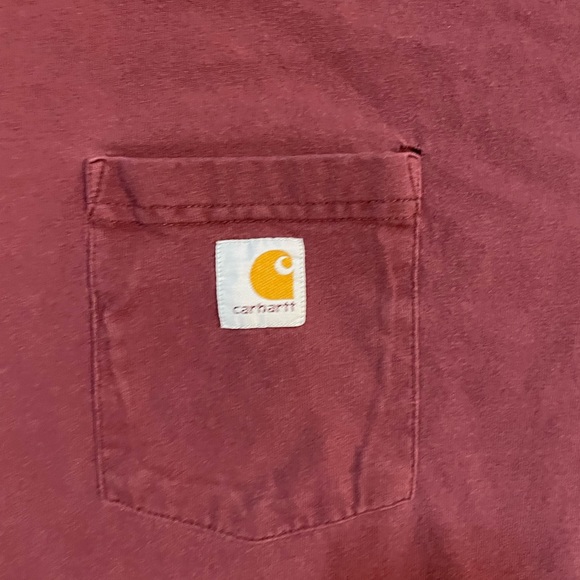 Distressed Carhartt Pocket T Shirt - Picture 3 of 4
